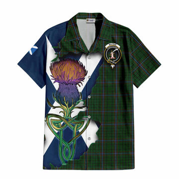 MacRae (McRae) Tartan Family Crest Hawaiian Shirt Scottish Thistle Celtic Inspired Kid - Tartan Vibes Clothing
