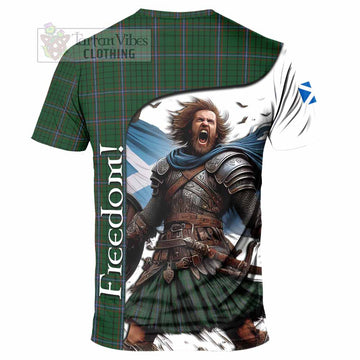 MacRae (McRae) Crest Tartan T-Shirt Inspired by the Freedom of Scottish Warrior