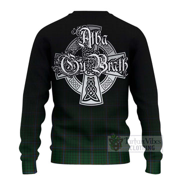 MacRae (McRae) Tartan Ugly Sweater Featuring Alba Gu Brath Family Crest Celtic Inspired