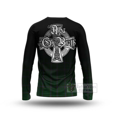 MacRae (McRae) Tartan Long Sleeve T-Shirt Featuring Alba Gu Brath Family Crest Celtic Inspired