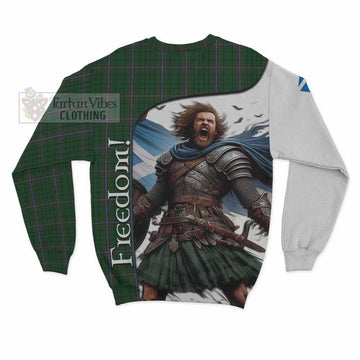 MacRae (McRae) Crest Tartan Sweatshirt Inspired by the Freedom of Scottish Warrior