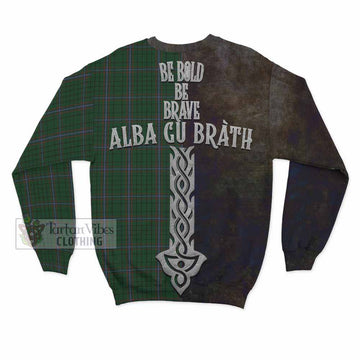 MacRae (McRae) Tartan Family Crest Sweatshirt Alba Gu Brath Be Brave Lion Ancient Style - Tartan Vibes Clothing