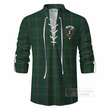 MacRae (McRae) Tartan Ghillie Kilt Shirt with Family Crest DNA In Me Style