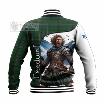 MacRae (McRae) Crest Tartan Baseball Jacket Inspired by the Freedom of Scottish Warrior