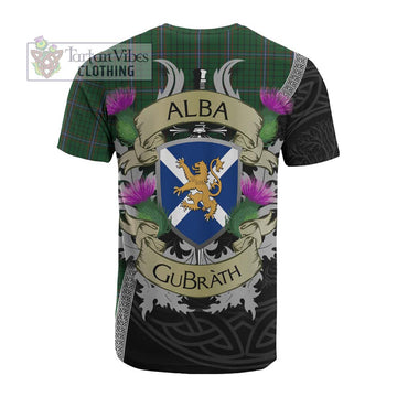 MacRae (McRae) Tartan Family Crest Cotton T-shirt Lion Rampant Royal Thistle Shield Celtic Inspired - Tartan Vibes Clothing