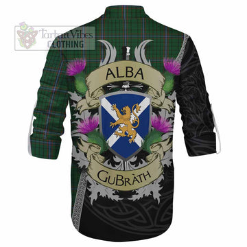 MacRae (McRae) Tartan Family Crest Ghillie Kilt Shirt Lion Rampant Royal Thistle Shield Celtic Inspired - Tartan Vibes Clothing