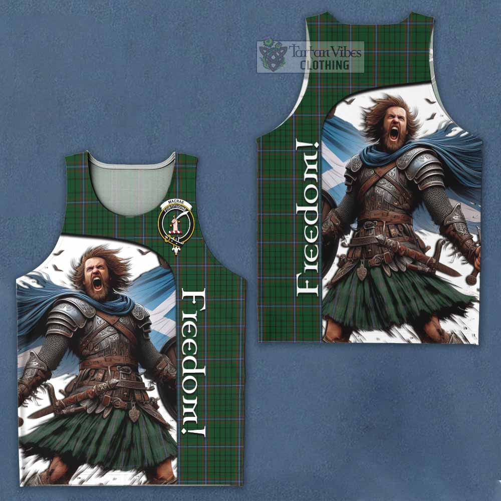 MacRae (McRae) Crest Tartan Men's Tank Top Inspired by the Freedom of Scottish Warrior - Tartan Vibes Clothing