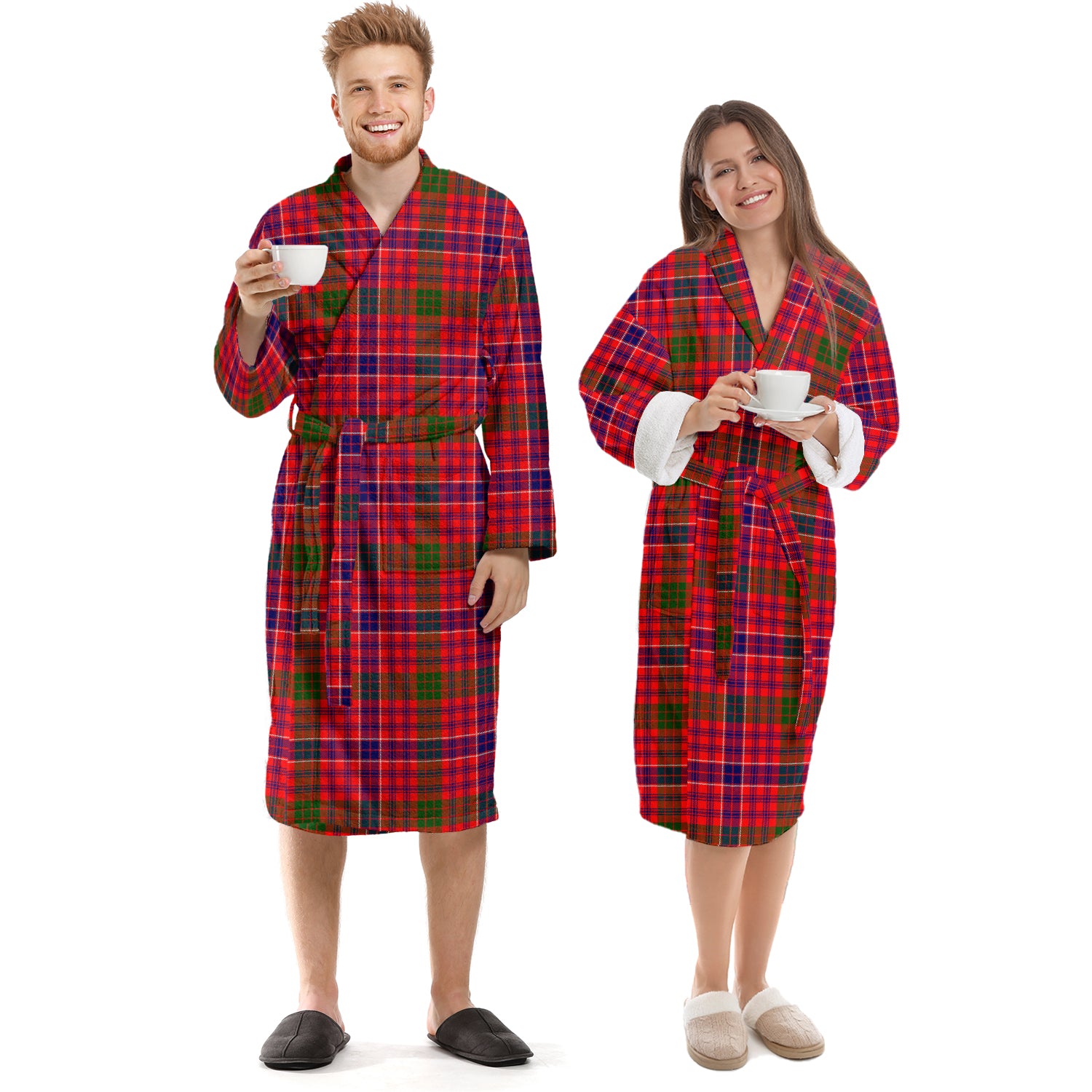 MacRae Modern Tartan Bathrobe Unisex S - Tartan Vibes Clothing