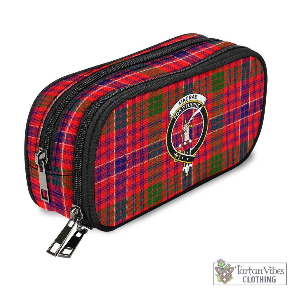 Tartan Vibes Clothing MacRae Modern Tartan Pen and Pencil Case with Family Crest