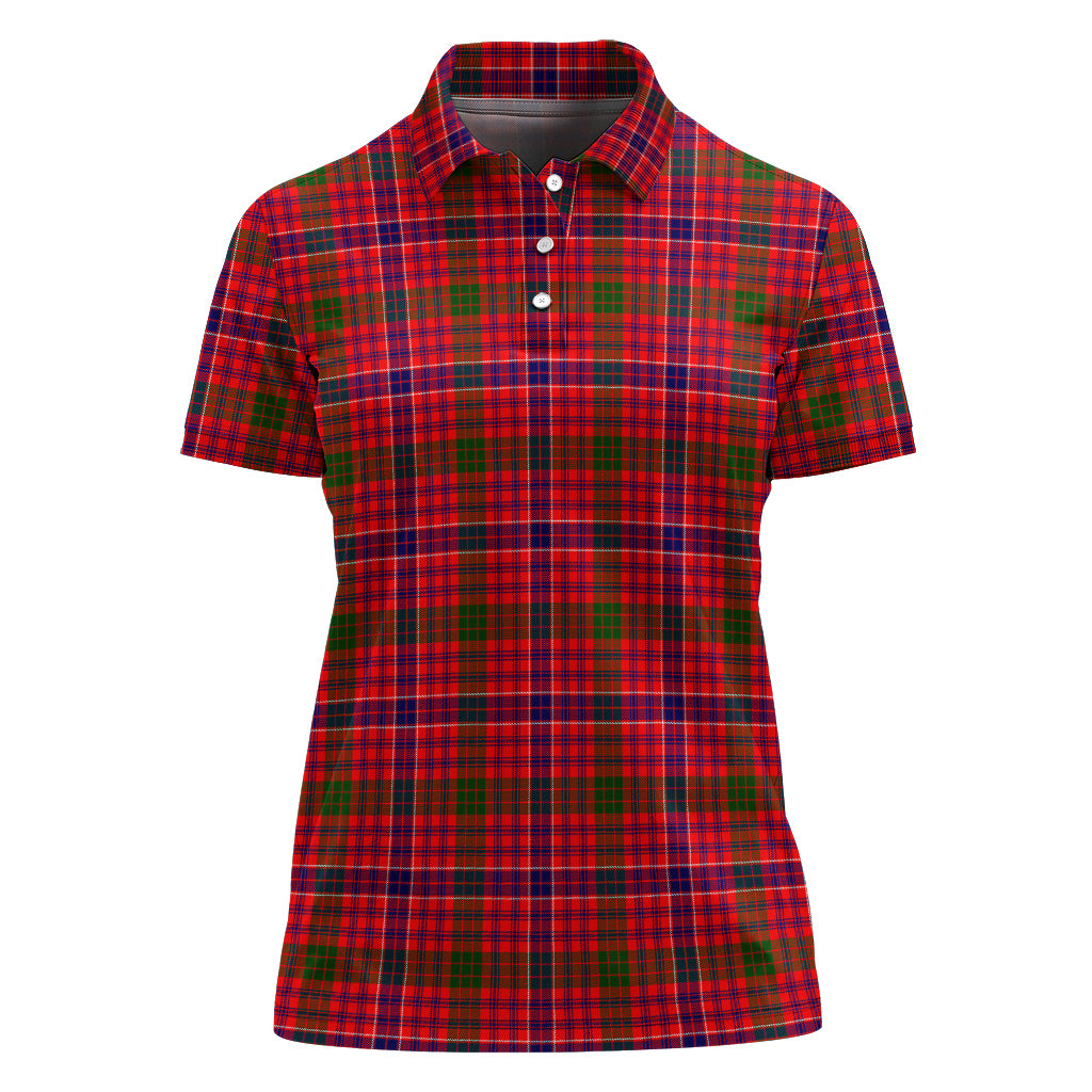 MacRae Modern Tartan Polo Shirt For Women - Tartan Vibes Clothing