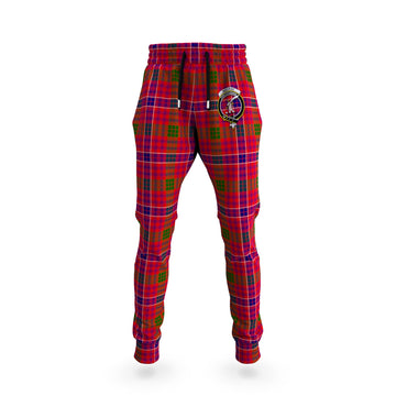 MacRae Modern Tartan Joggers Pants with Family Crest