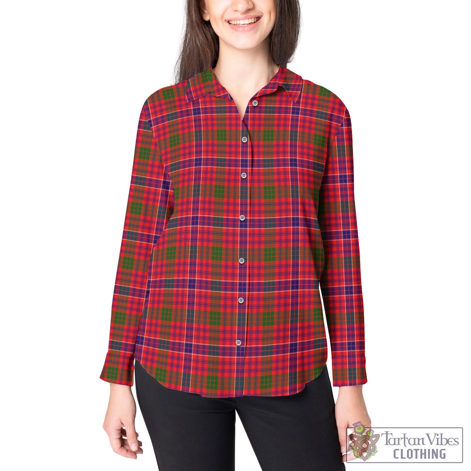 MacRae Modern Tartan Womens Casual Shirt