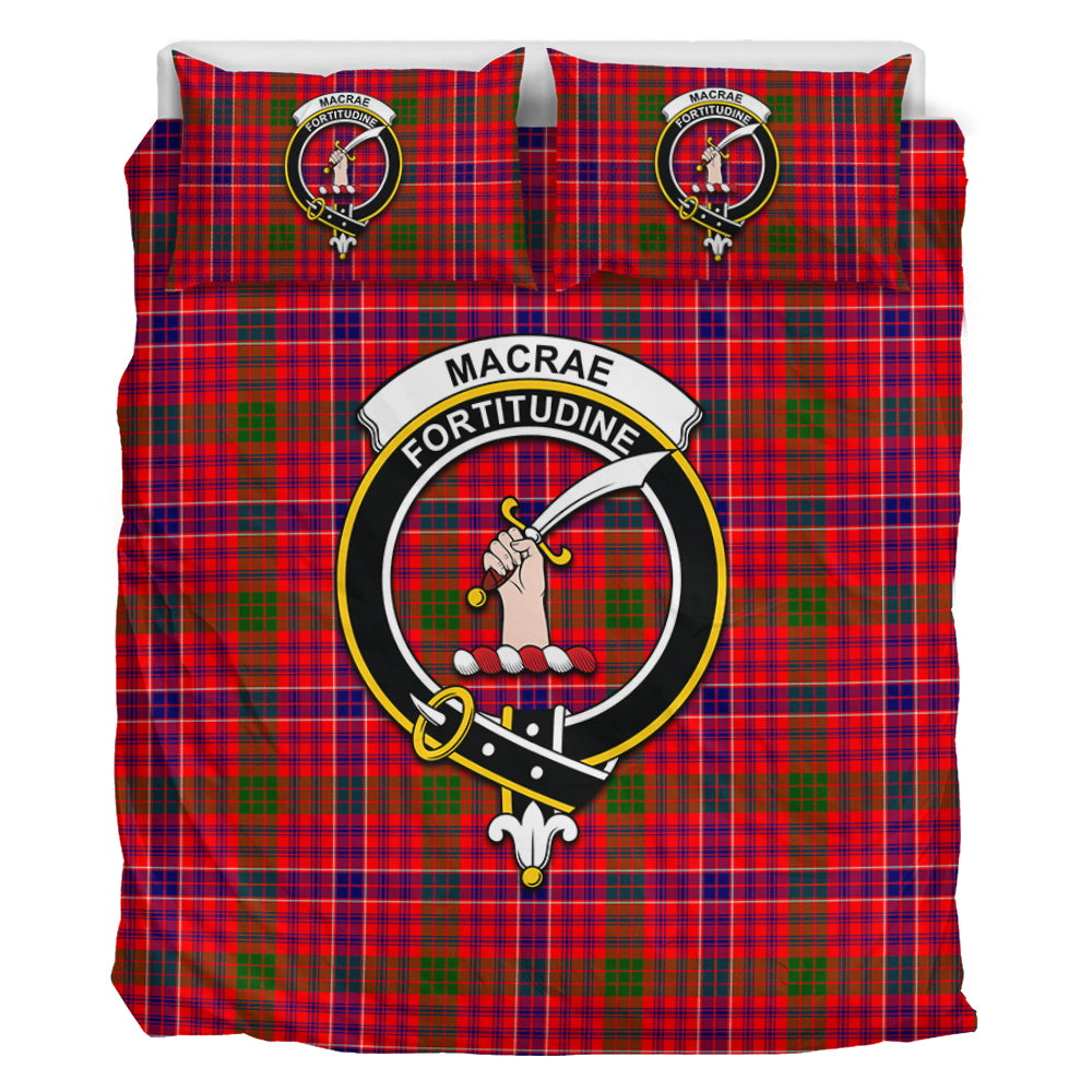 MacRae Modern Tartan Bedding Set with Family Crest - Tartan Vibes Clothing