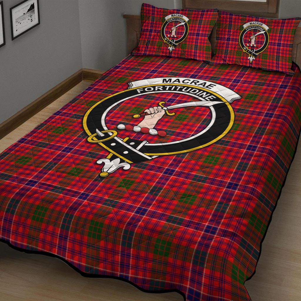 MacRae Modern Tartan Quilt Bed Set with Family Crest - Tartan Vibes Clothing