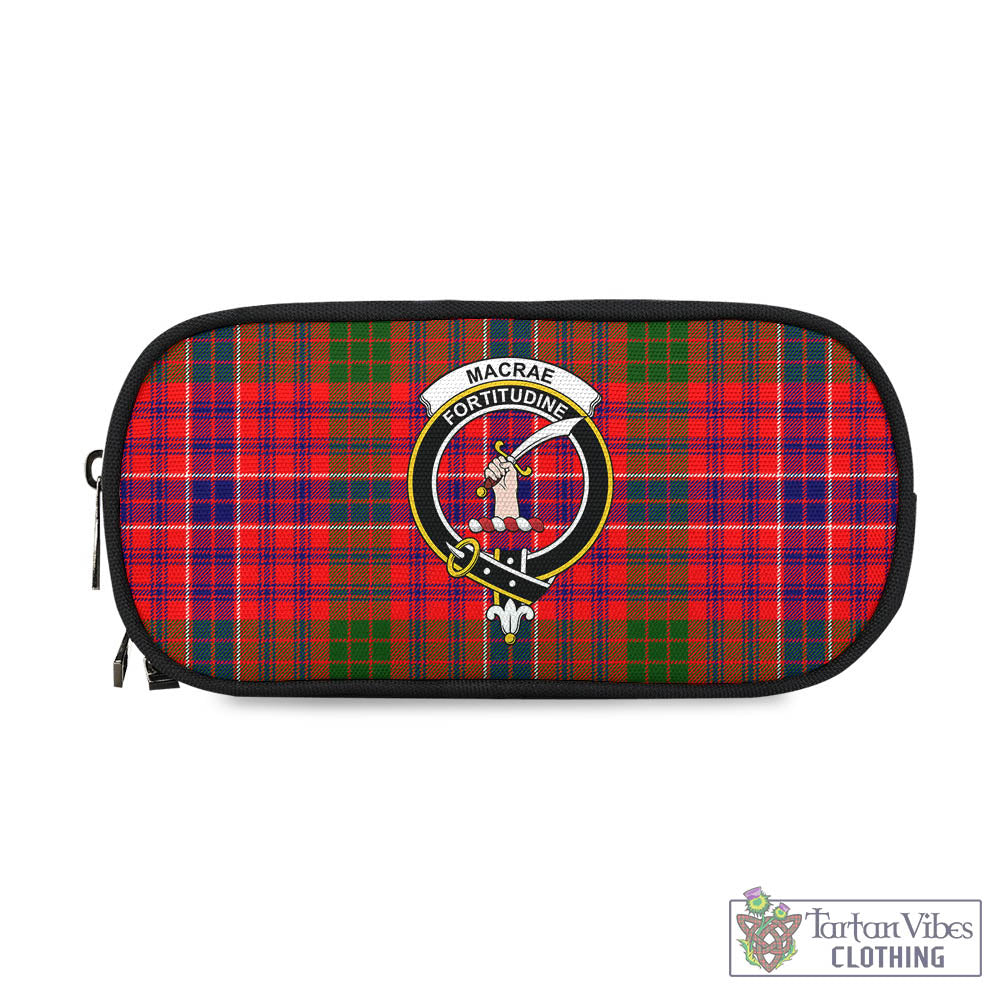 Tartan Vibes Clothing MacRae Modern Tartan Pen and Pencil Case with Family Crest