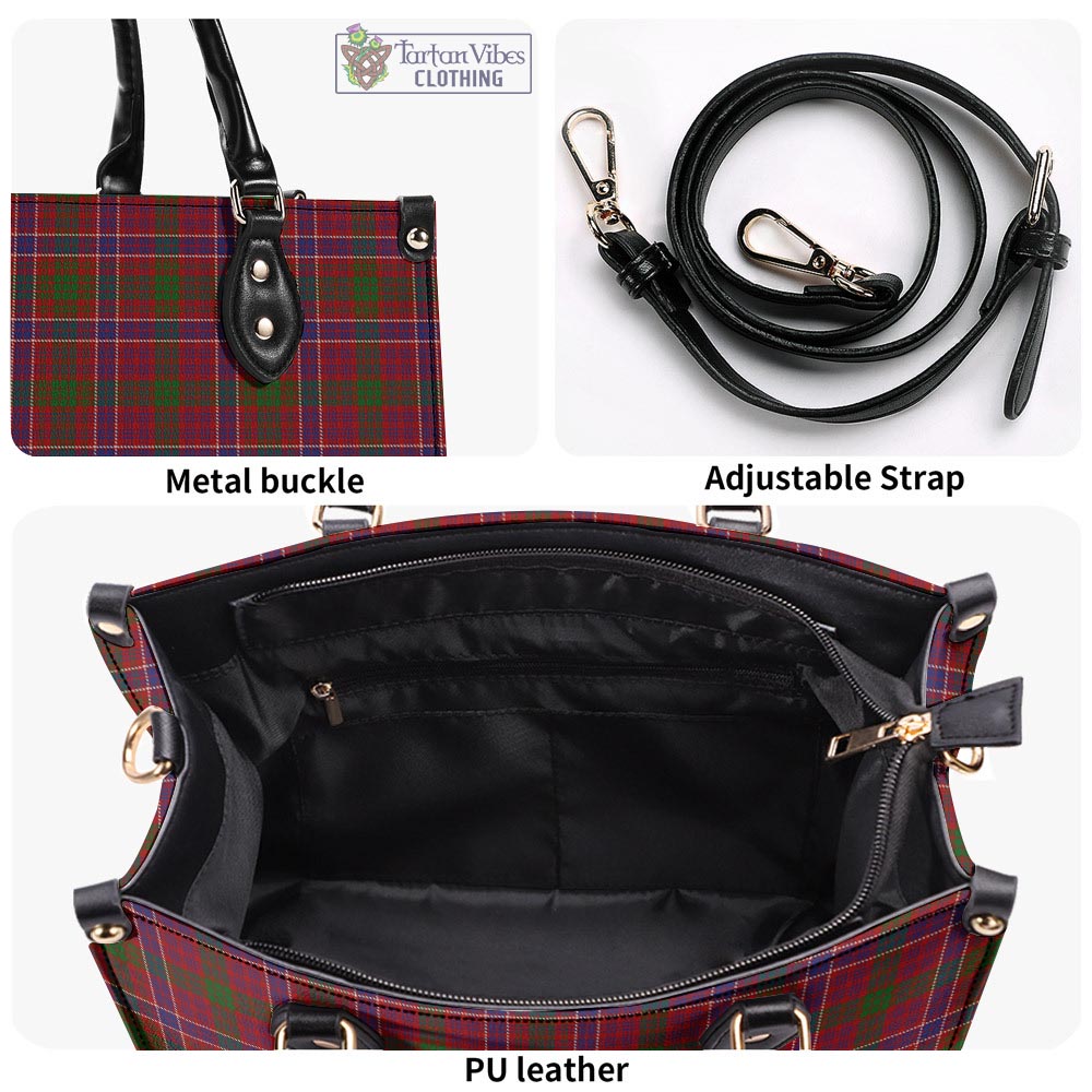 Tartan Vibes Clothing MacRae Red Tartan Luxury Leather Handbags