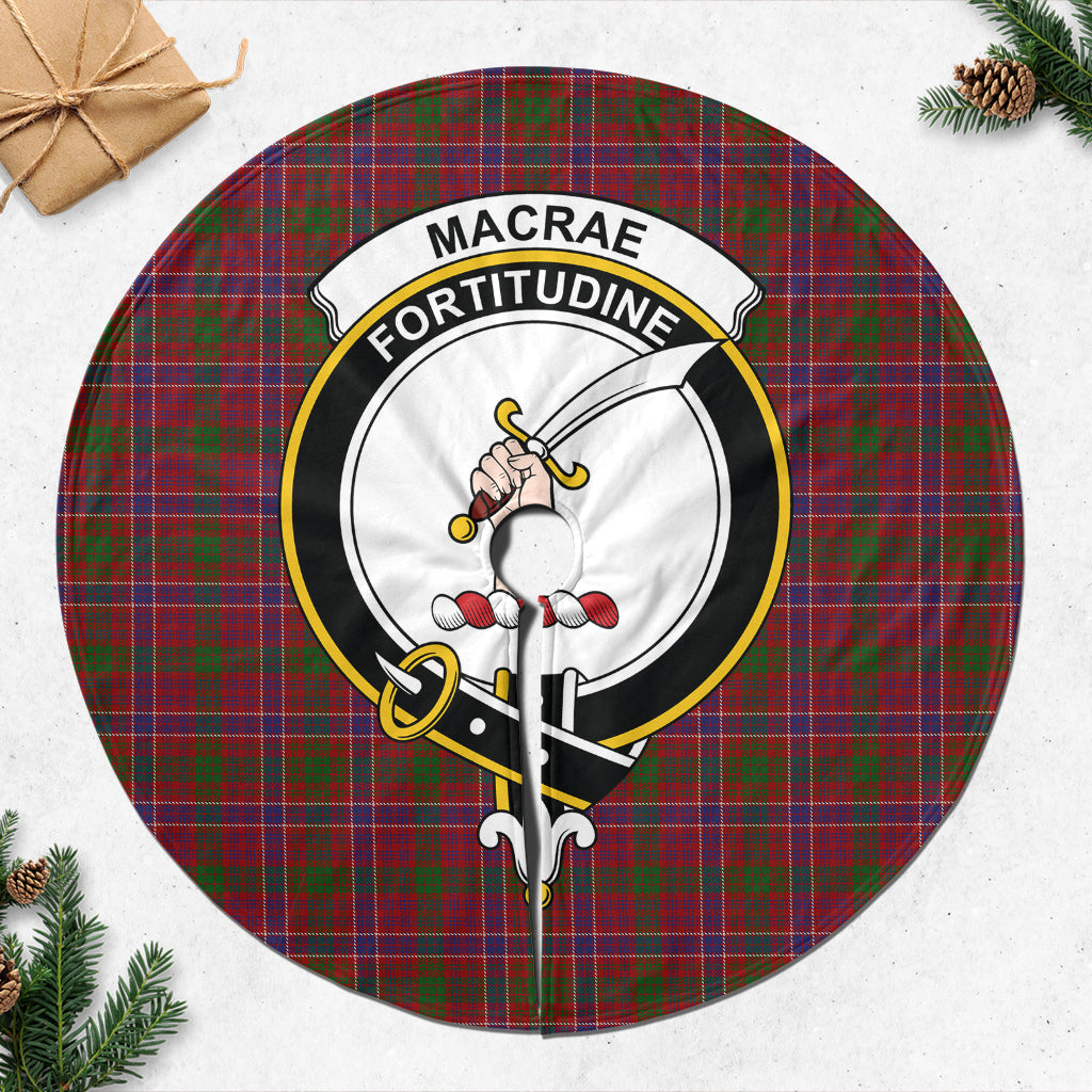 macrae-red-tartan-christmas-tree-skirt-with-family-crest