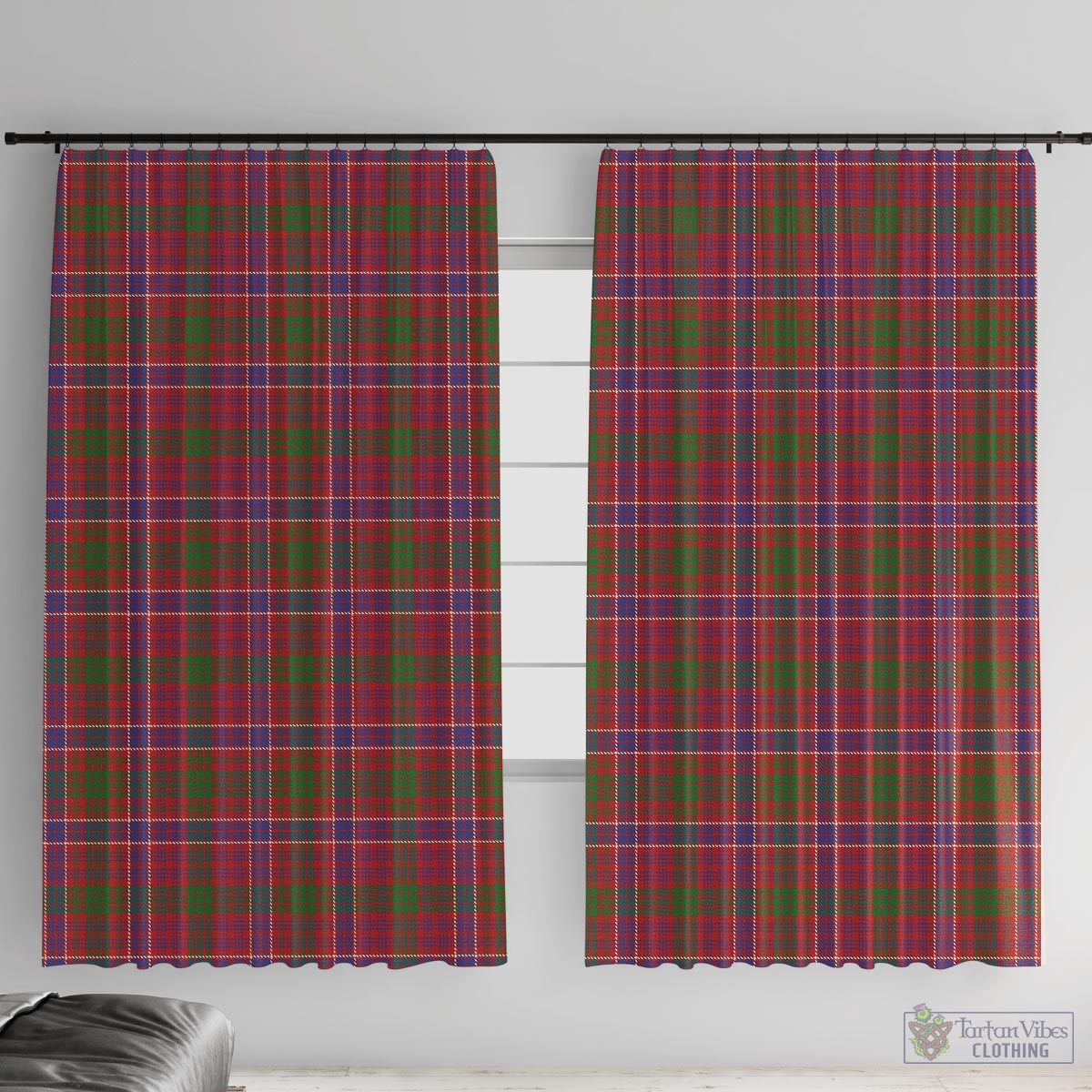 MacRae Red Tartan Window Curtain