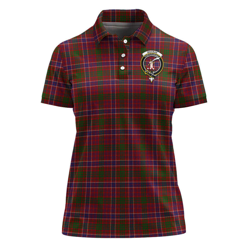 macrae-red-tartan-polo-shirt-with-family-crest-for-women