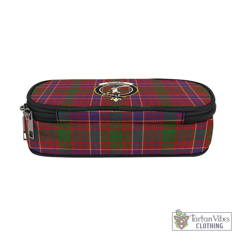 Tartan Vibes Clothing MacRae Red Tartan Pen and Pencil Case with Family Crest