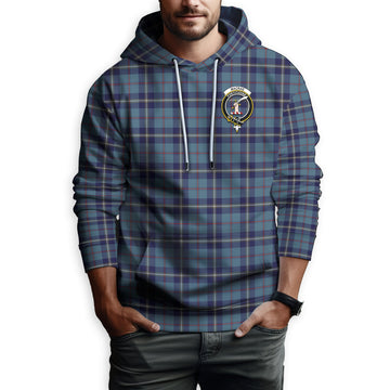 MacRae of America Tartan Hoodie with Family Crest