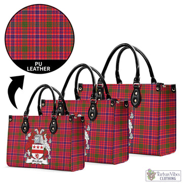 MacRow Tartan Luxury Leather Handbags with Family Crest