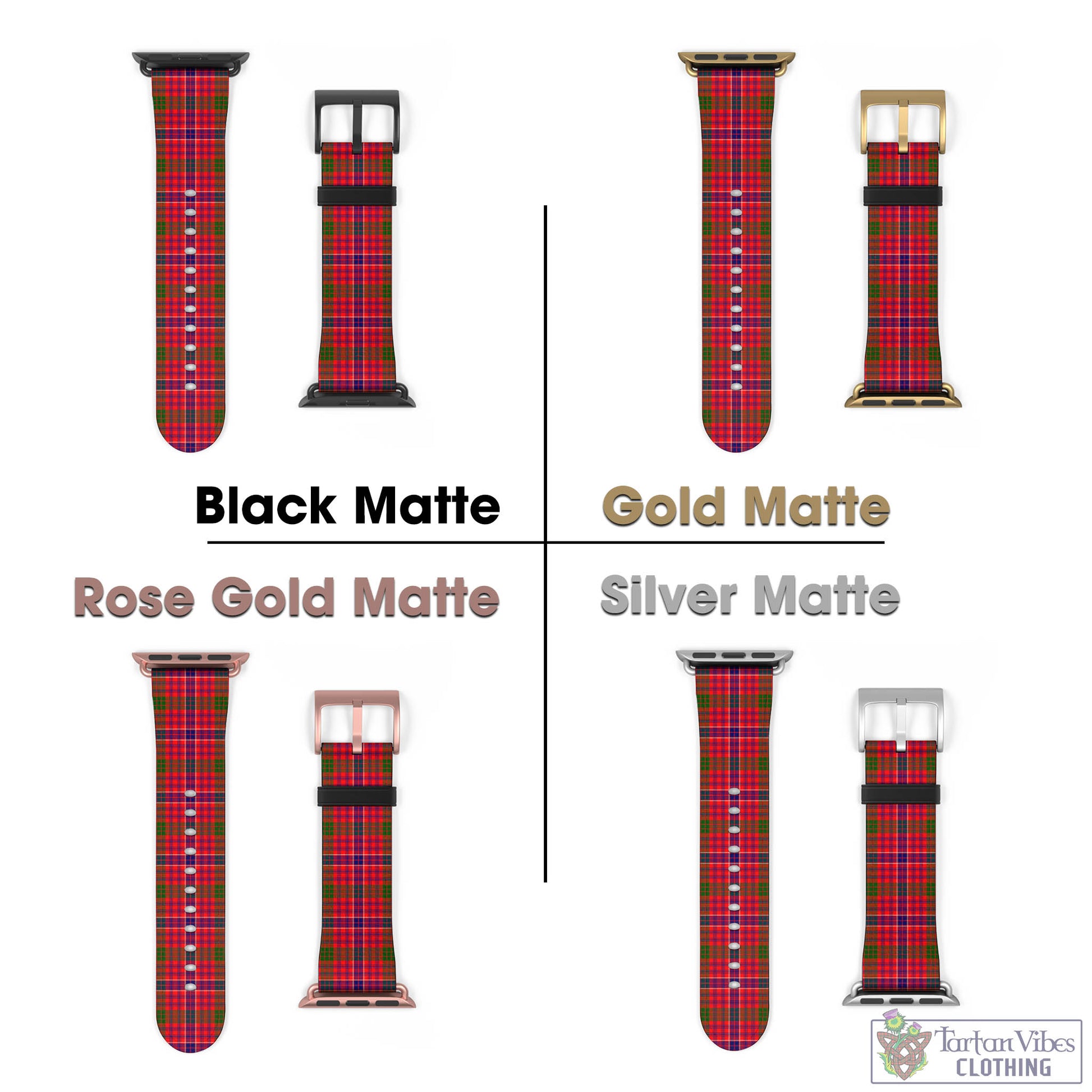 MacRow Tartan Watch Band 42 - 45 mm - Tartan Vibes Clothing