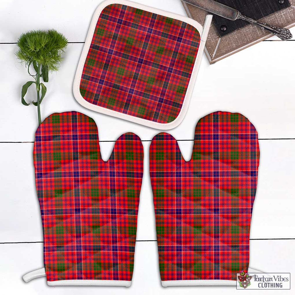 MacRow Tartan Combo Oven Mitt & Pot-Holder Combo 1 Oven Mitt & 1 Pot-Holder White - Tartan Vibes Clothing