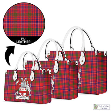 MacRow Tartan Luxury Leather Handbags with Family Crest