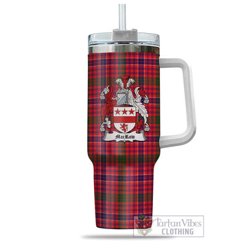 MacRow Tartan Tumbler with Handle with Family Crest - Tartan Vibes Clothing