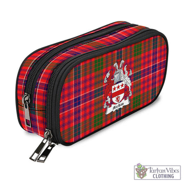 MacRow Tartan Pen and Pencil Case with Family Crest - Tartan Vibes Clothing