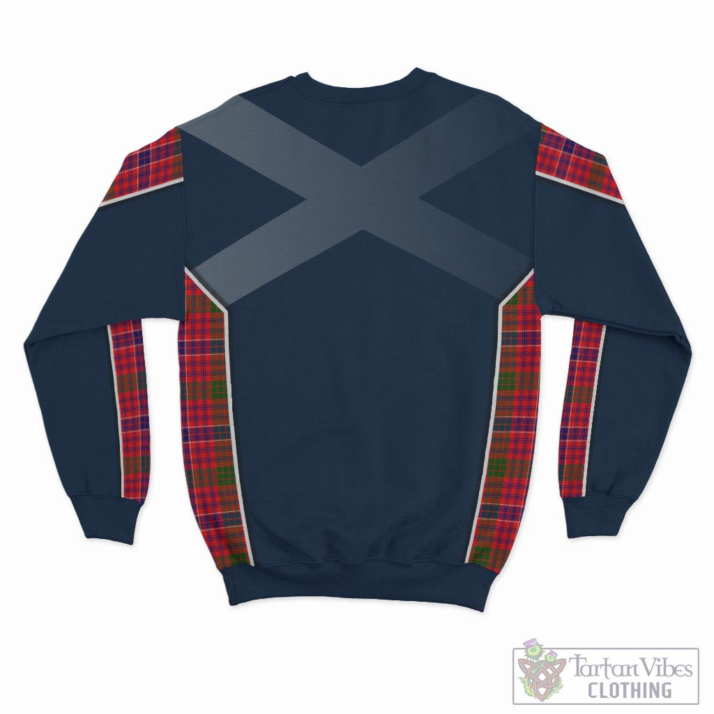 Tartan Vibes Clothing MacRow Tartan Sweatshirt with Family Crest and Scottish Thistle Vibes Sport Style