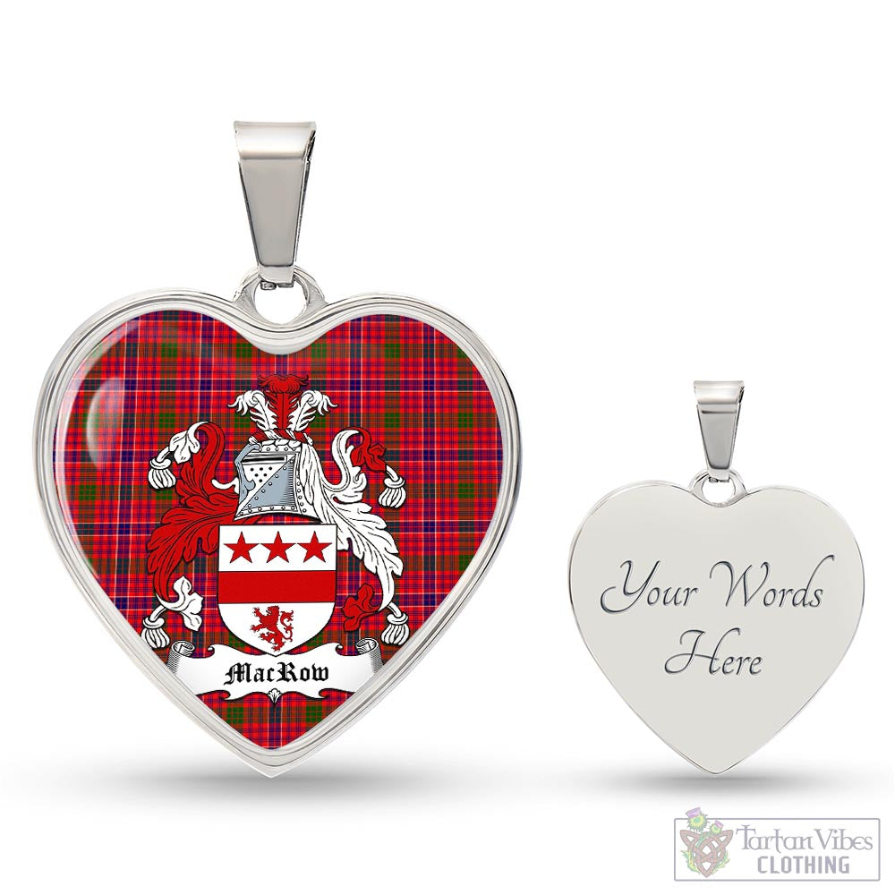 Tartan Vibes Clothing MacRow Tartan Heart Necklace with Family Crest