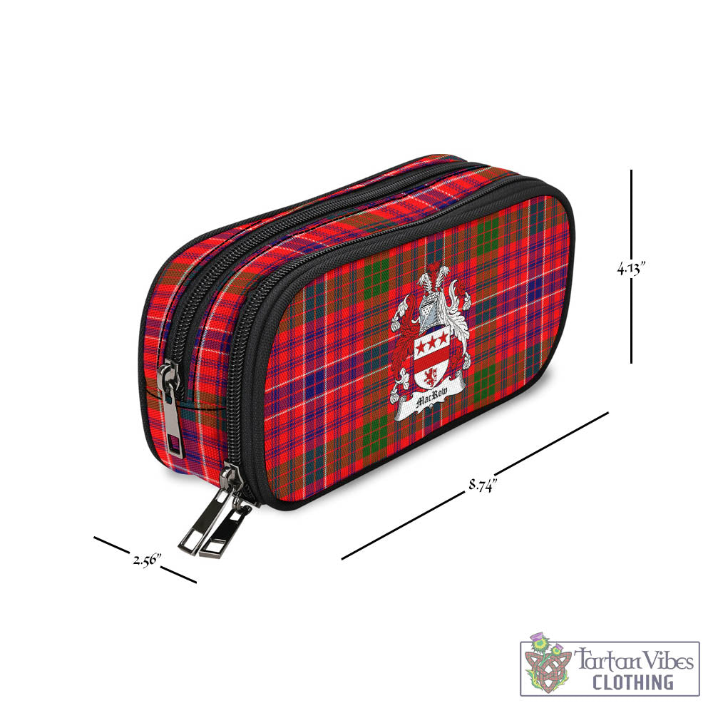 MacRow Tartan Pen and Pencil Case with Family Crest - Tartan Vibes Clothing