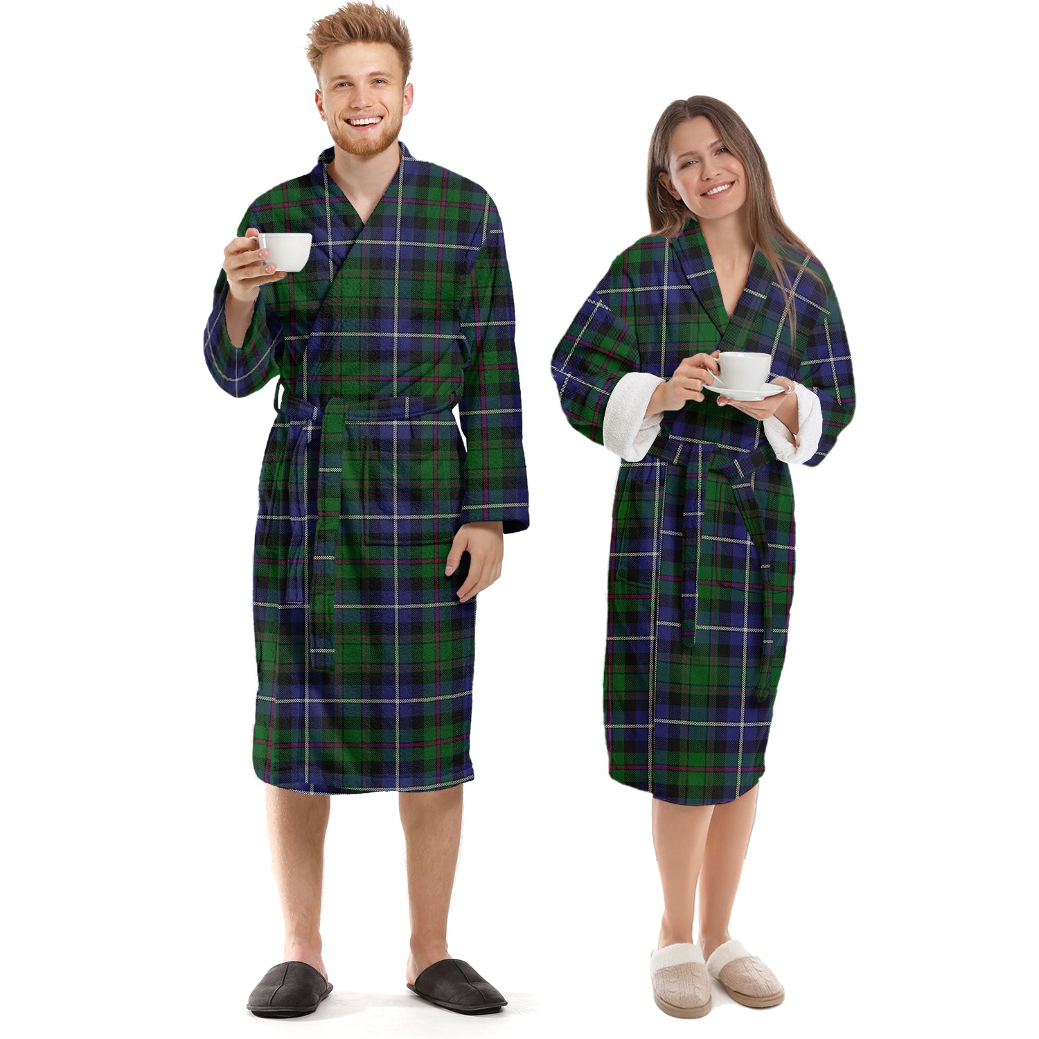 MacRow Hunting Tartan Bathrobe Unisex S - Tartan Vibes Clothing