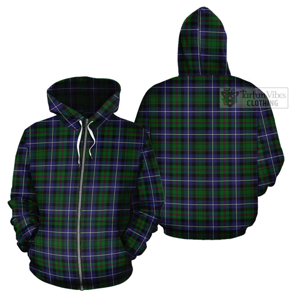 MacRow Hunting Tartan Cotton Hoodie Zip Hoodie - Tartan Vibes Clothing