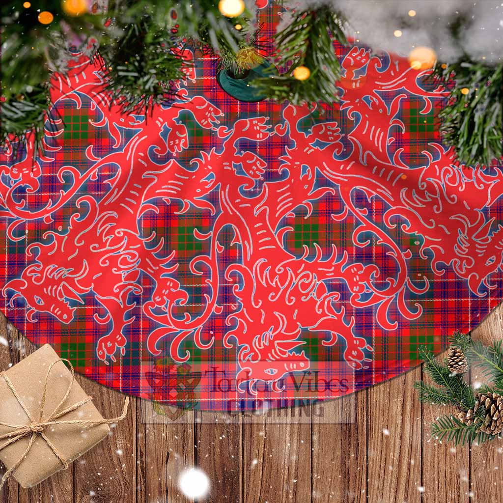 MacRow (McRow) Tartan Christmas Tree Skirt Lion Rampant Style - Tartan Vibes Clothing