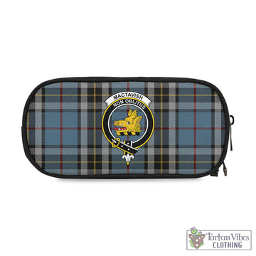 MacTavish Dress Tartan Pen and Pencil Case with Family Crest