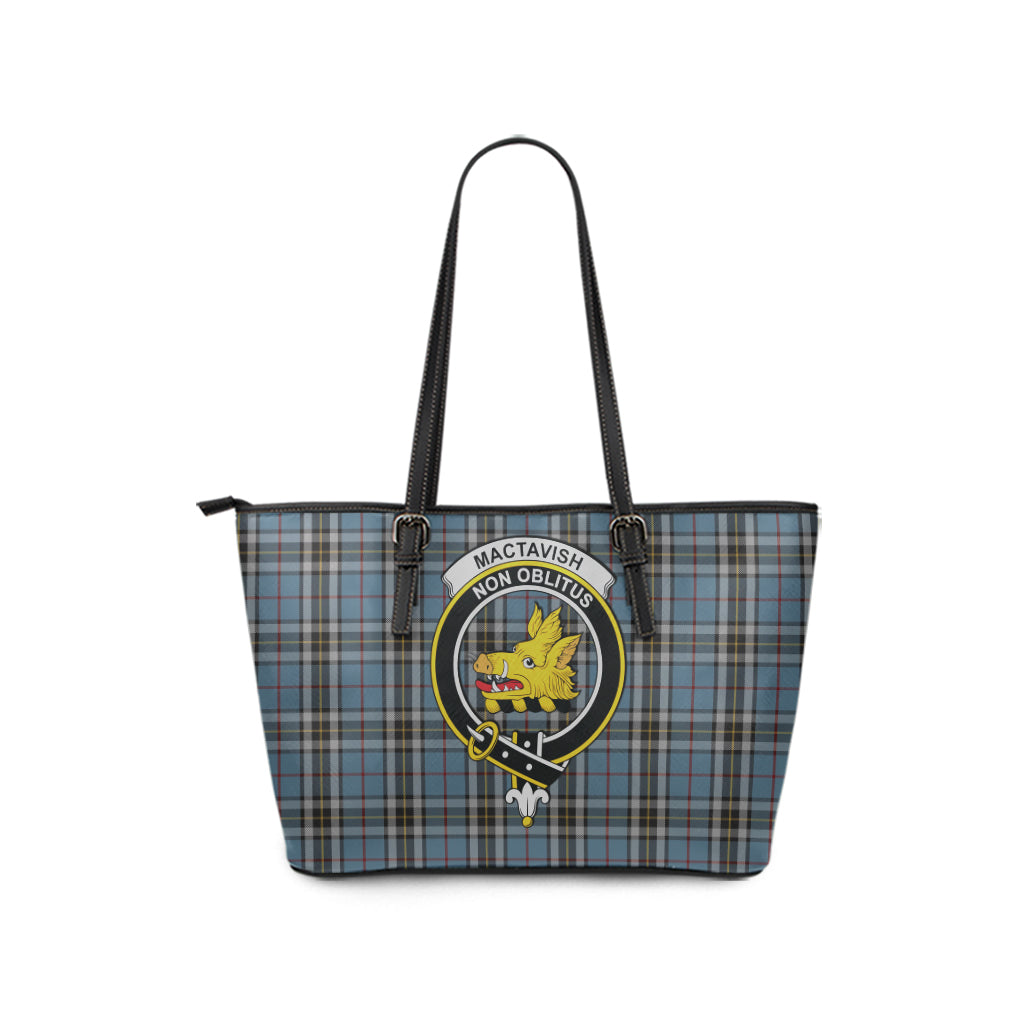 mactavish-dress-tartan-leather-tote-bag-with-family-crest