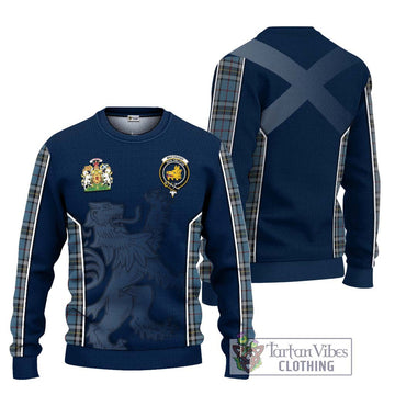 MacTavish Dress Tartan Ugly Sweater with Family Crest and Lion Rampant Vibes Sport Style