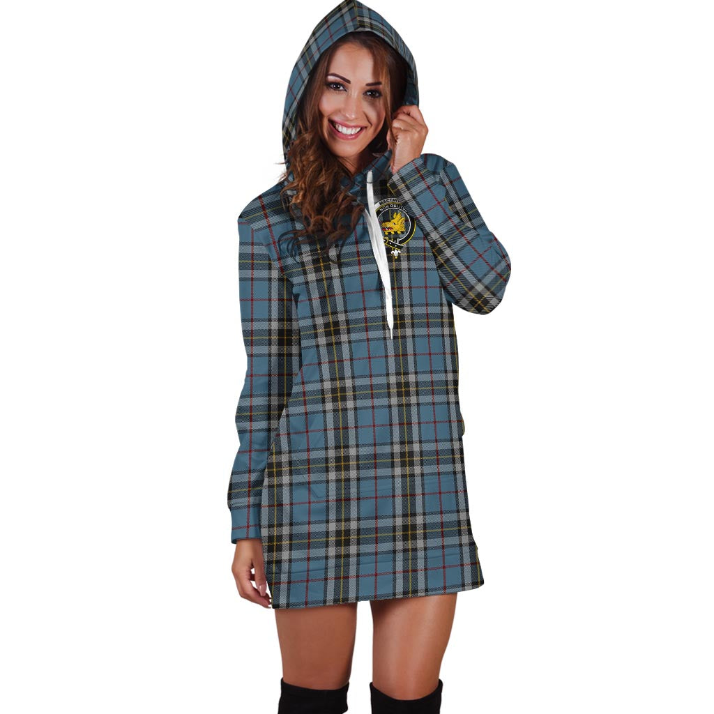 MacTavish Dress Tartan Hoodie Dress with Family Crest - Tartan Vibes Clothing