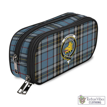 MacTavish Dress Tartan Pen and Pencil Case with Family Crest