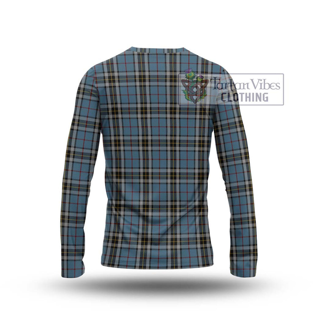 MacTavish Dress Tartan Long Sleeve T-Shirt with Family Crest DNA In Me Style - Tartanvibesclothing Shop