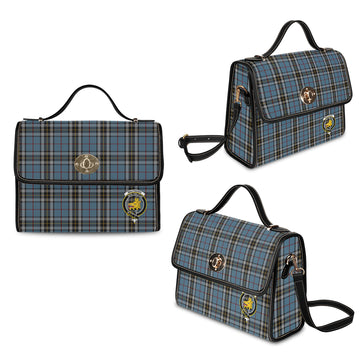 MacTavish Dress Tartan Waterproof Canvas Bag with Family Crest