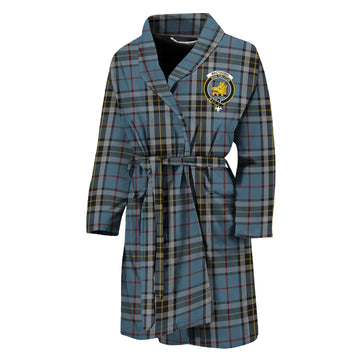 MacTavish Dress Tartan Bathrobe with Family Crest