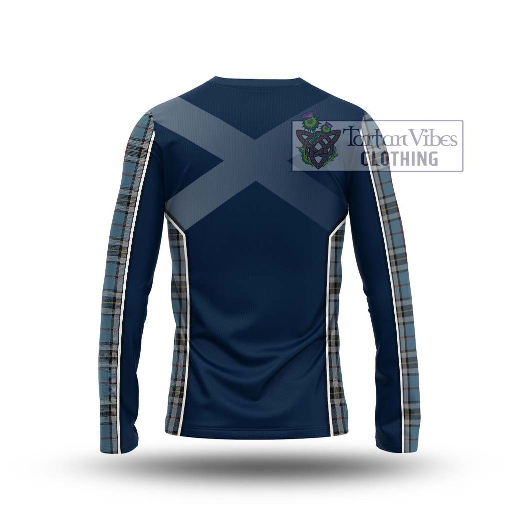 MacTavish Dress Tartan Long Sleeve T-Shirt with Family Crest and Lion Rampant Vibes Sport Style - Tartan Vibes Clothing