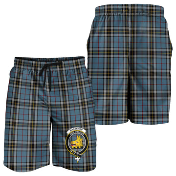 MacTavish Dress Tartan Mens Shorts with Family Crest