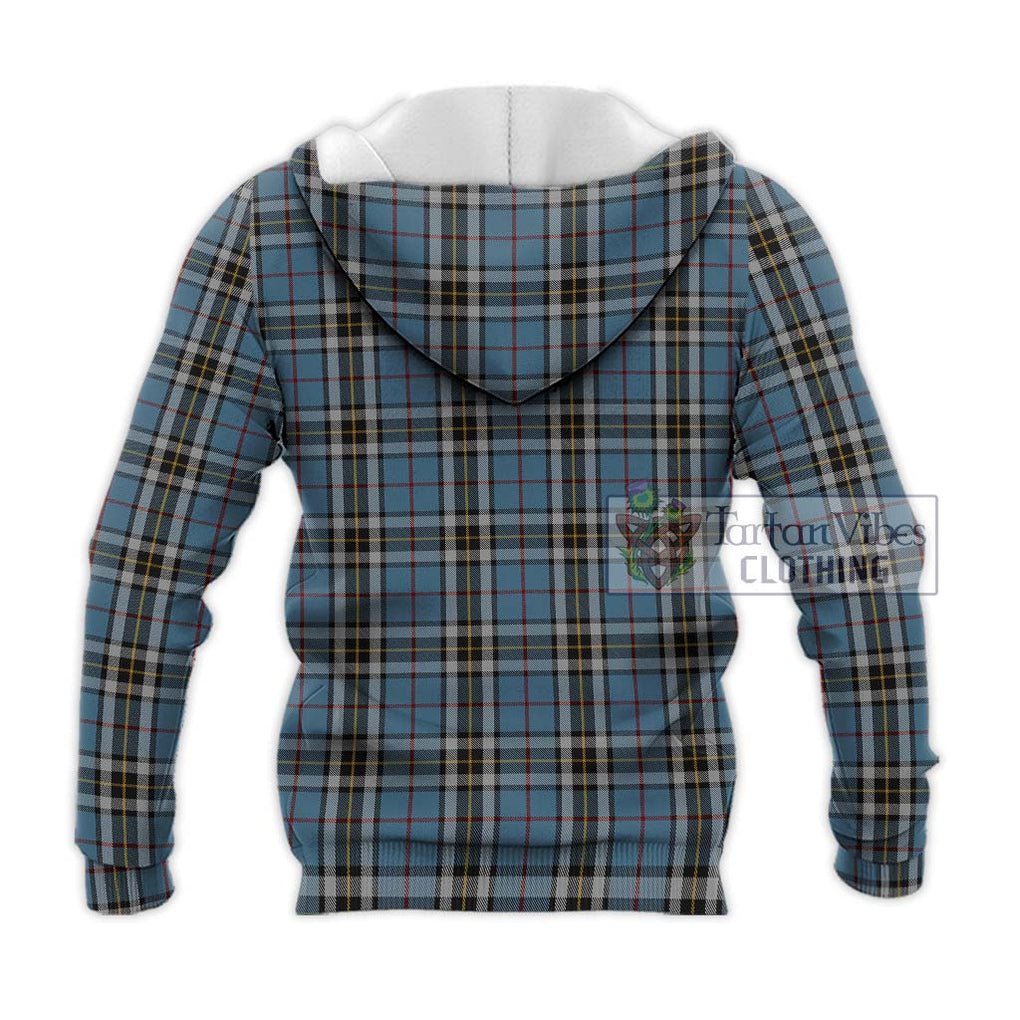 MacTavish Dress Tartan Knitted Hoodie with Family Crest DNA In Me Style - Tartanvibesclothing Shop