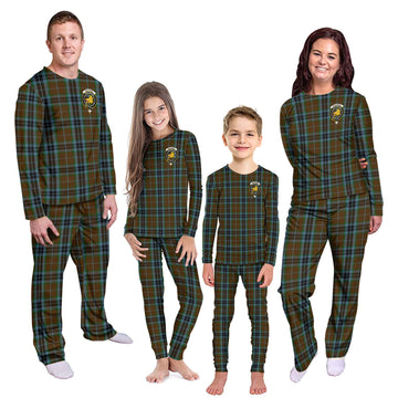 MacTavish Hunting Tartan Pajamas Family Set with Family Crest