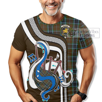 MacTavish Hunting Tartan T-Shirt with Epic Bagpipe Style